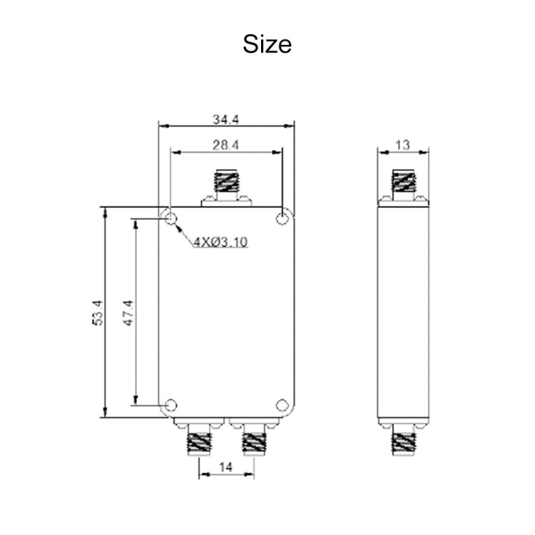 500~6000MHz SMA RF Microstrip Power Splitter 500~6000MHz SMA RF Microstrip Power Splitter